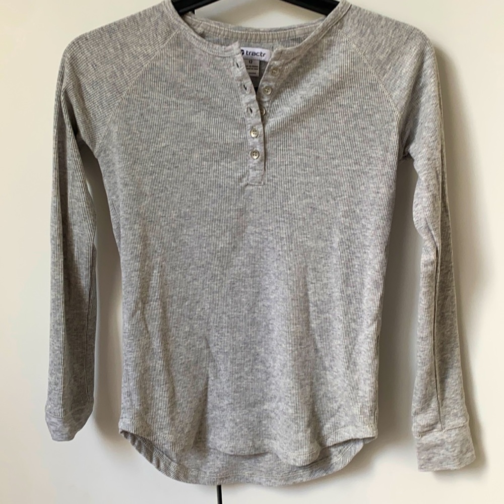Tractr I Grey Button Down Shirt
